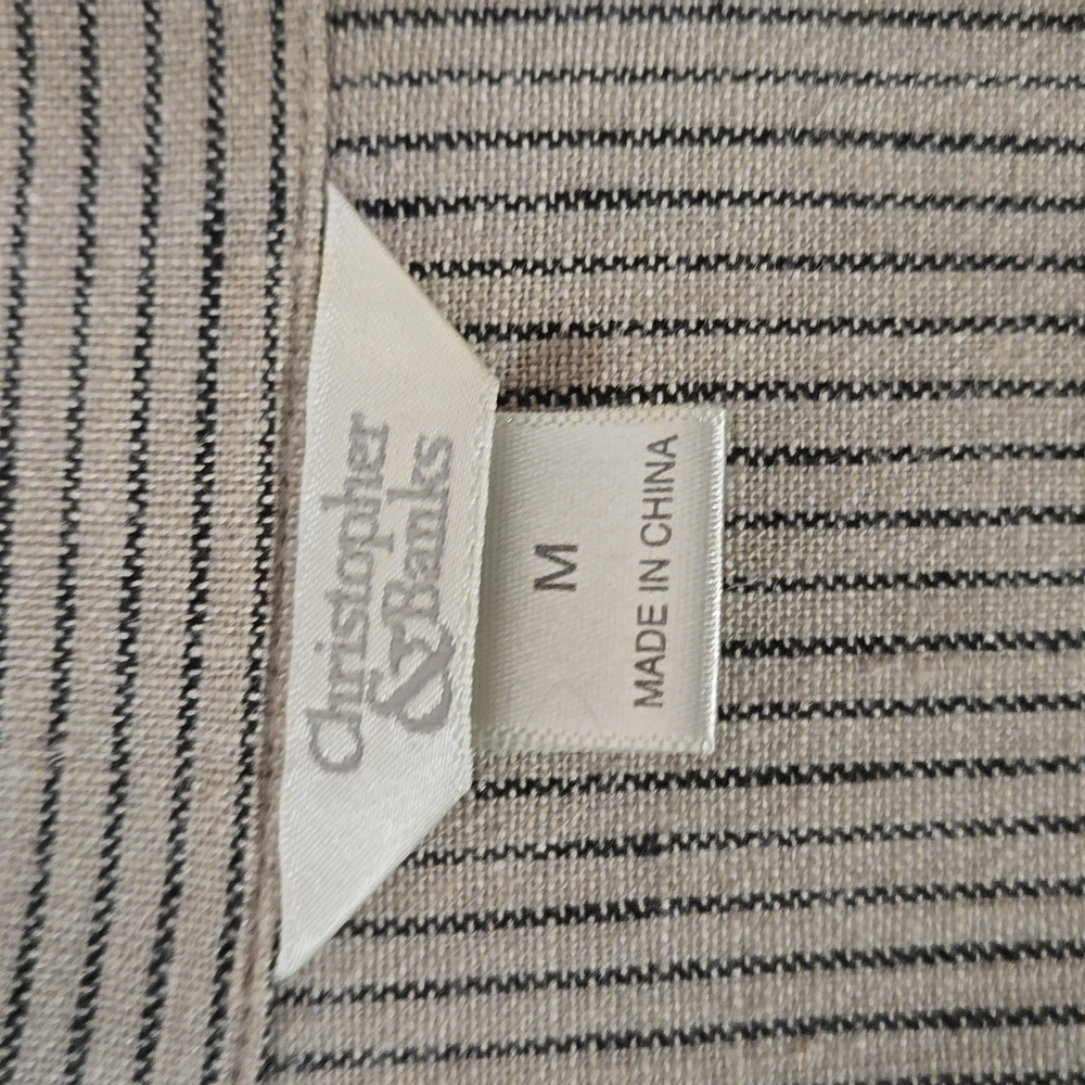 Linen Blend Crop Pant Set - Picture 9 of 12